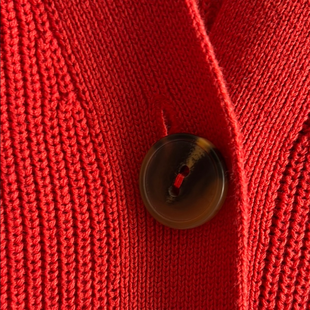 J. Jill Red Women's Cardigan Sweater, small-oversized - Picture 5 of 9